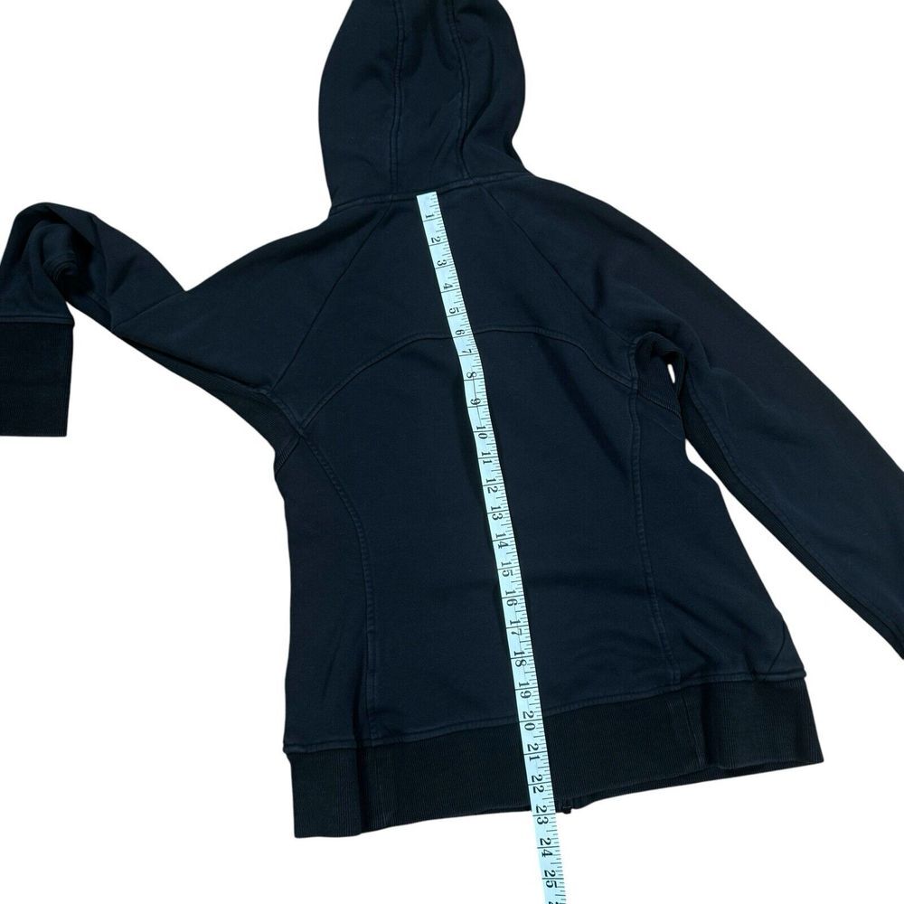 Athleta Triumph Hoodie Women's Sz S Black Full Zip Jacket Sweatshirt - Picture 12 of 15